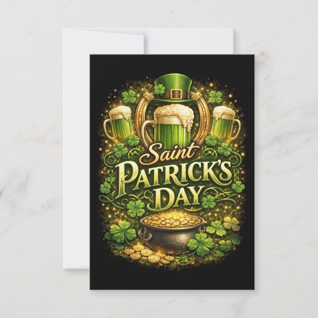 Luck of the Emerald Isle Dankeskarte (Vorderseite)