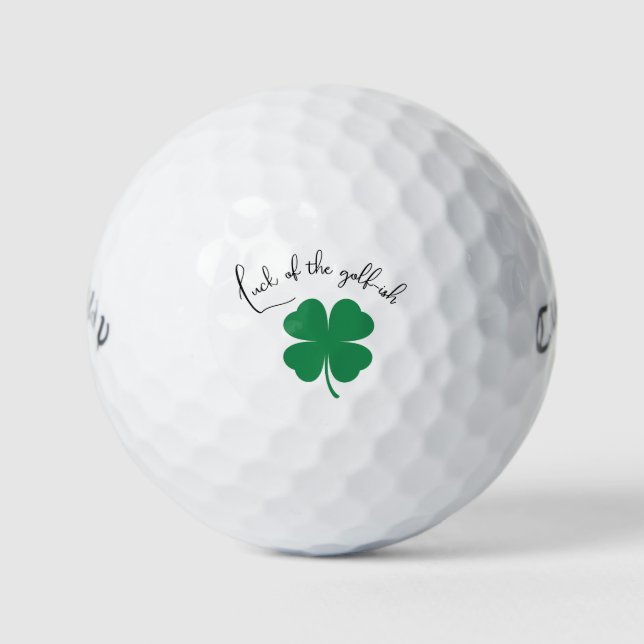 "Luck of the Golf-ish" Irish Luck St Patrick's Day Golfball (Vorderseite)