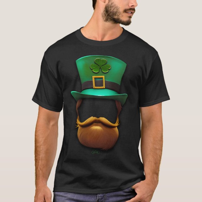 Luck Of The Irish Hat & Beard T-Shirt (Vorderseite)