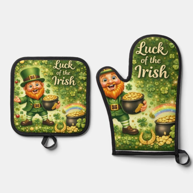 Luck of the Irish Pot Holder Set  (Vorderseite)