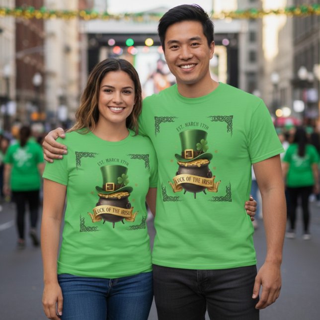 Luck of the Irish Pot of Gold T-Shirt (Von Creator hochgeladen)