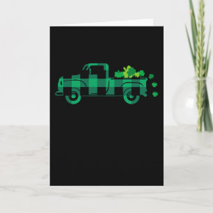 LUCK OF THE IRISH TRUCK St Patricks Day Lieferwage Karte