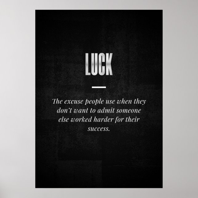 Luck Poster (Vorne)