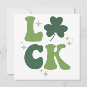 Luck Retro Design PNG SVG Cut File Feiertagskarte