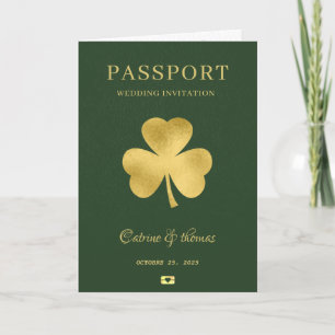 Luck Wedding Destination Passport - Weltkarte Einladung