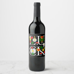 Luck Wine Label Weinetikett
