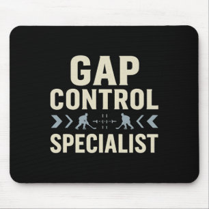 Lückenkontroll-Spezialist Lustiger Hockey-Verteidi Mousepad