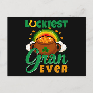 Luckiest Gran Ever St Patricks Day Postkarte
