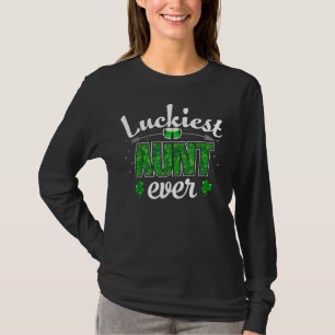 Luckiest Tante Ever Funny Drink Beer St Patrick's  T-Shirt
