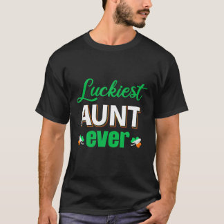 Luckiest Tante Ever Kleeblatts Lucky Sister St Pat T-Shirt
