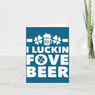 Lucking Fove Bier Lustiger St Patricks Tag 2020 Tr Karte