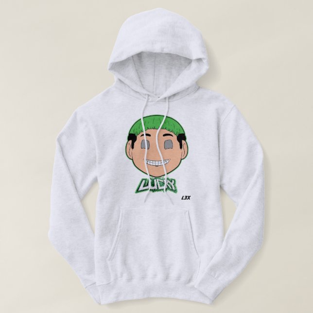 LUCKY3RD FACE HOODIE (Design vorne)