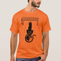 Lucky #13 Cat Shirt (Orange)