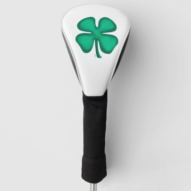 Lucky 4 Leaf Irish Clou Golf Fahrer Kopf Abdeckung Golf Headcover (Vorderseite)