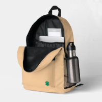 Lucky 4 Leaf Irish Cloud tan Backpack
