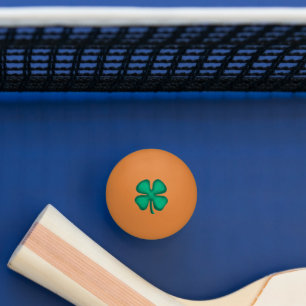 Lucky 4 Leaf Irish Clover 3-Sterne oder Tischtenni Tischtennisball