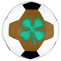 Lucky 4 Leaf Irish Clover braune Fußball