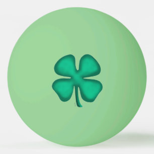 Lucky 4 Leaf Irish Clover gg 1-Sterne Tischtennisb Tischtennisball