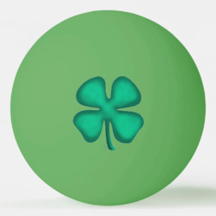 Lucky 4 Leaf Irish Clover gr 1-Sterne Tischtennisb Tischtennisball