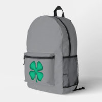 Lucky 4 Leaf Irish Clover grauer Rucksack