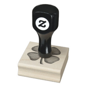 Lucky 4 Leaf Irish Clover Gummi Briefmarke Gummistempel