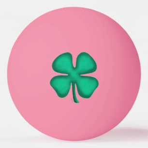 Lucky 4 Leaf Irish Clover og 1-Sterne Tischtennisb Tischtennisball