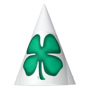 Lucky 4 Leaf Irish Clover Party hat große Klee Partyhütchen