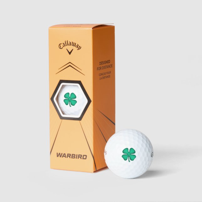 Lucky 4 Leaf Irish Clover Warbird Golf Bälle (Verpackungen)