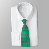 Lucky 4 Leaf Irish Florgray necktie