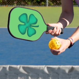 Lucky 4 Leaf Irish Kleber Grün Pickleball Paddel Schläger