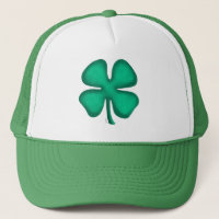 Lucky 4 Leaf Irish Kleber grünen LKW-Hut