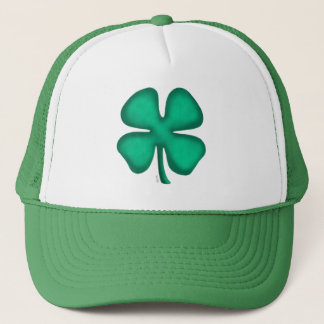 Lucky 4 Leaf Irish Kleber grünen LKW-Hut Truckerkappe