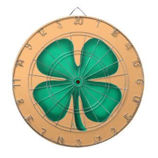Lucky 4 Leaf Irish Klee als Dartboard Dartscheibe