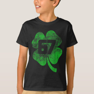 Lucky 67 Kleeblatt Grün Shamrock St. Patrick Vinta T-Shirt
