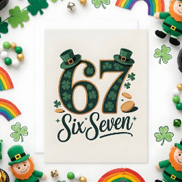 Lucky 67 St Patrick’s Day Kids Card Feiertagskarte
