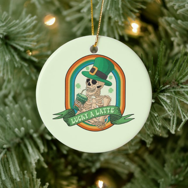 Lucky A Latte Keramik Ornament (Baum)