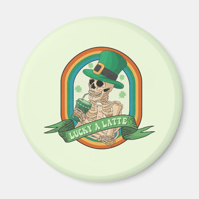 Lucky A Latte Magnet (Vorne)