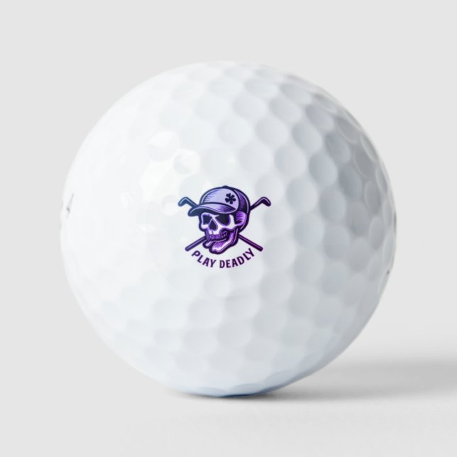 Lucky Ace Skull | Benutzerdefiniertes Golf Ball De (Vorderseite)