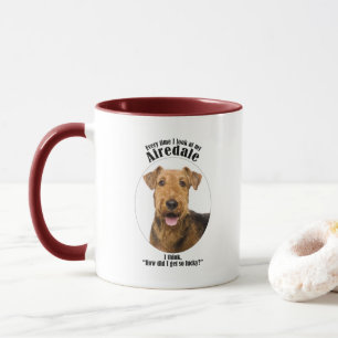Lucky Airedale Tasse