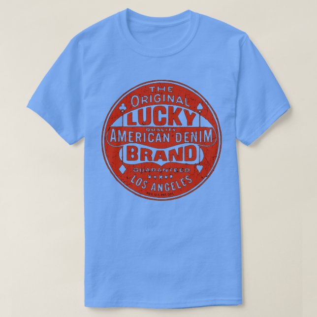Lucky American Demin T-Shirt (Design vorne)
