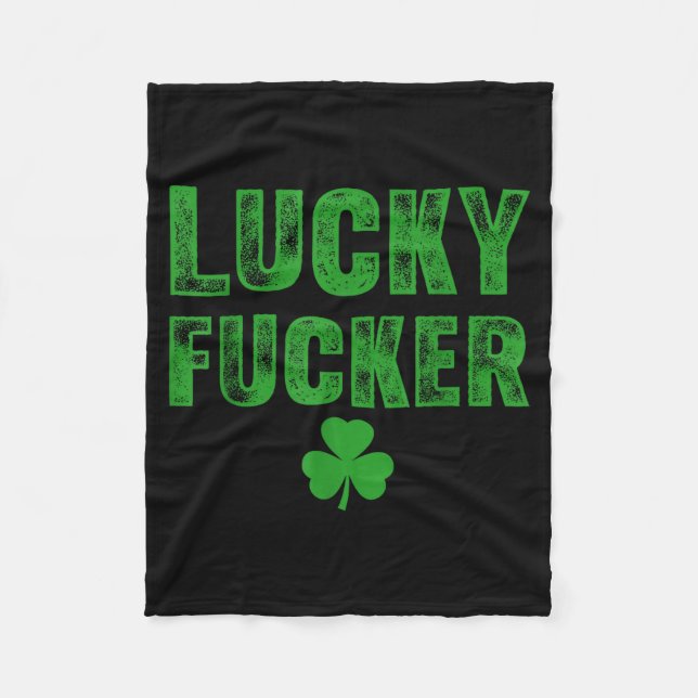 Lucky And Lucky Forer St Patricks Day  Fleecedecke (Vorderseite)