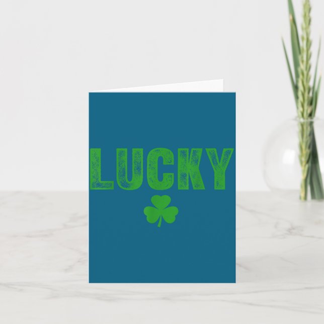 Lucky And Lucky Forer St Patricks Day  Karte (Vorderseite)