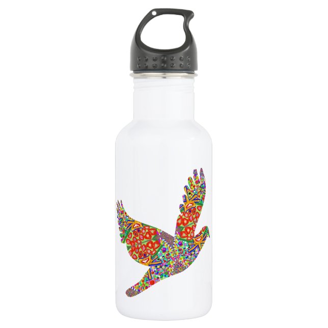 Lucky ANGEL Bird - Perfektes Glück Edelstahlflasche (Vorderseite)