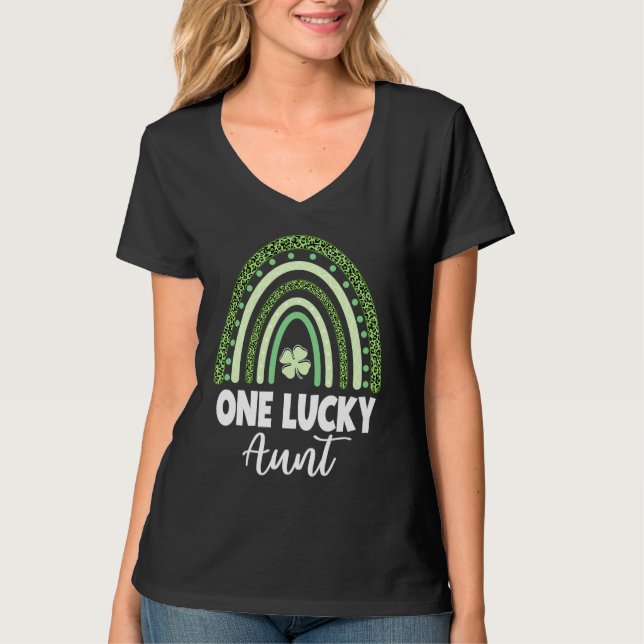 Lucky Aunt St Patrick's Day T-Shirt (Vorderseite)