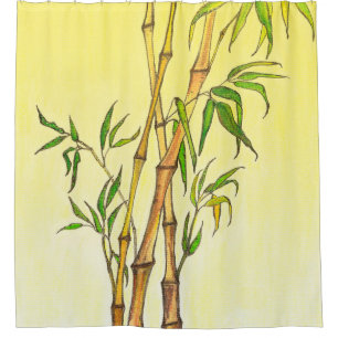 Lucky Bamboo 1 Duschvorhang