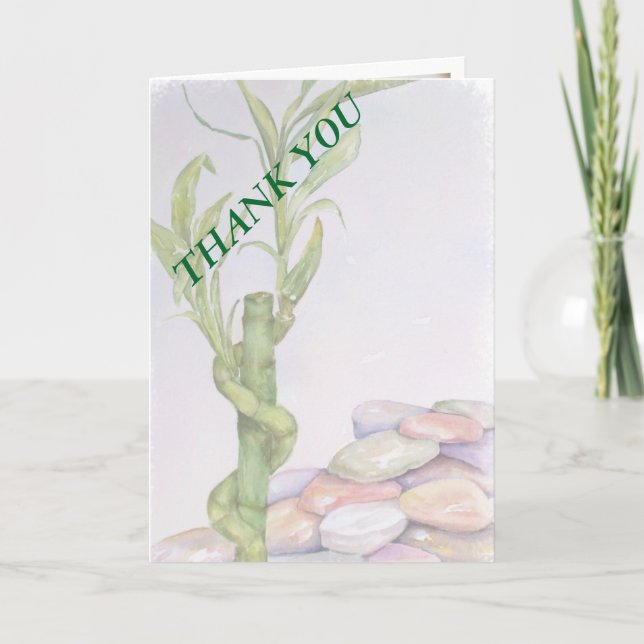 LUCKY BAMBOO DANK IHRER KARTE (Vorderseite)