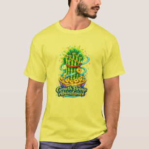 Lucky Bamboo Wachstum T-Shirt Prosperitätsenergie