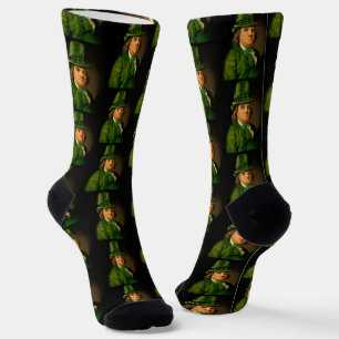 Lucky Ben Franklin St. Patrick's Day Socken