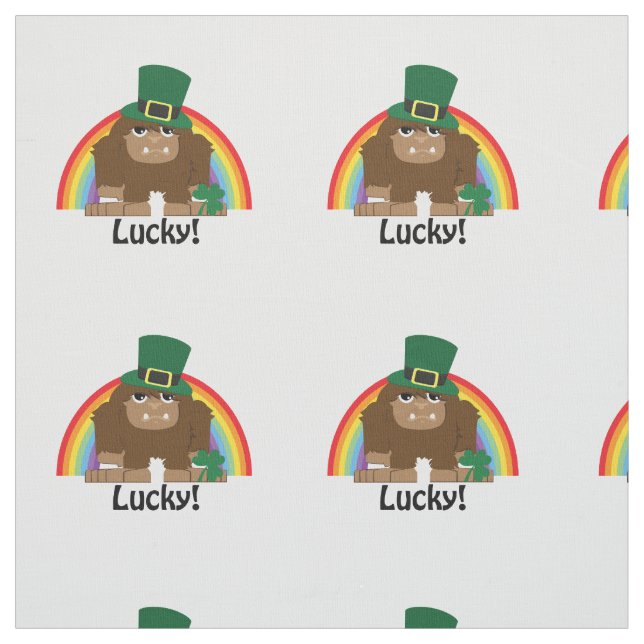 Lucky Bigfoot Leprechaun Stoff (Muster)