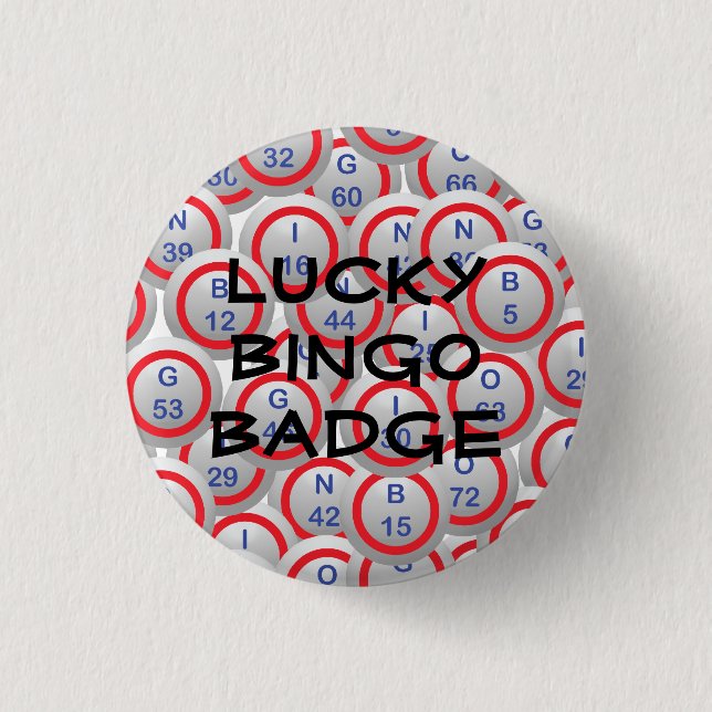 Lucky Bingo Abzeichen Button (Vorderseite)